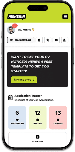 higherin phone dashboard