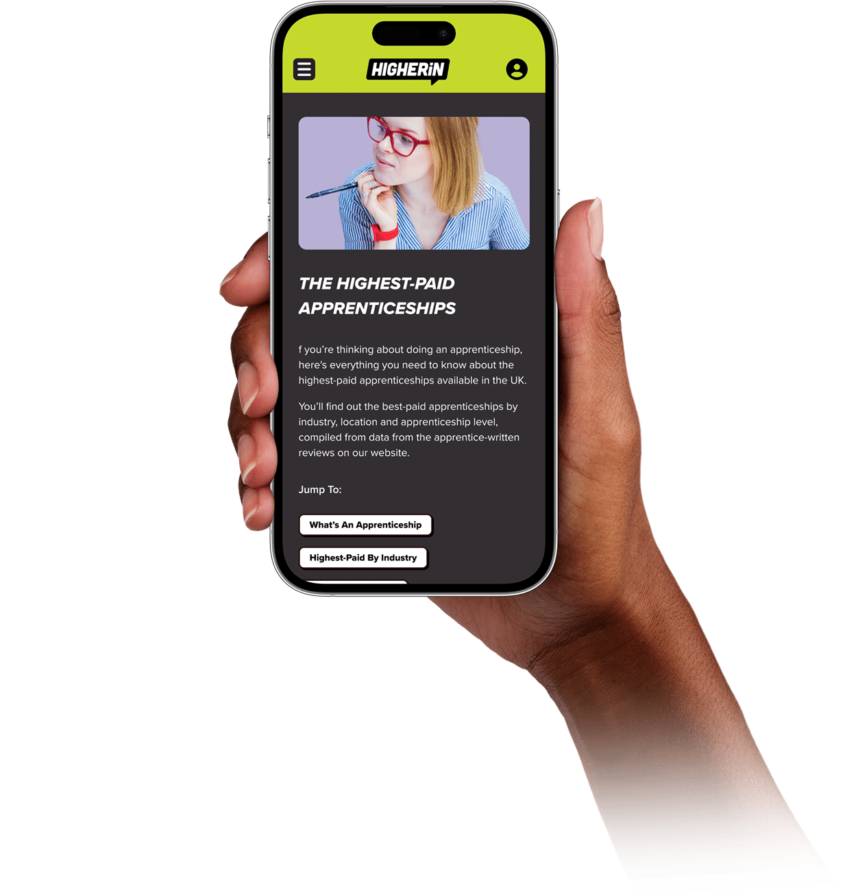 hand holding phone